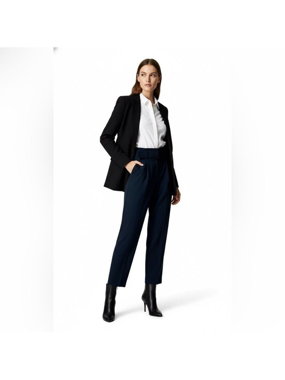 Frank and Oak black belted dress pants Size 8